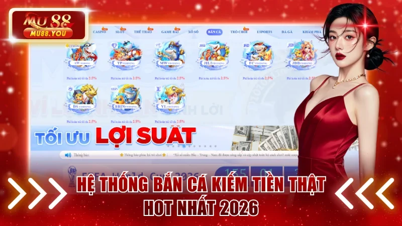 Hệ thống bắn cá kiếm tiền thật hot nhất 2026